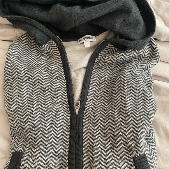 Boys Splendid herringbone hooded cardigan size 4T - Picture 3 of 7